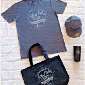 Hard Rock Live Tulsa VIP Merch Bundle, Shirt (L), Tote bag, Tumbler, Hat/Cap NEW